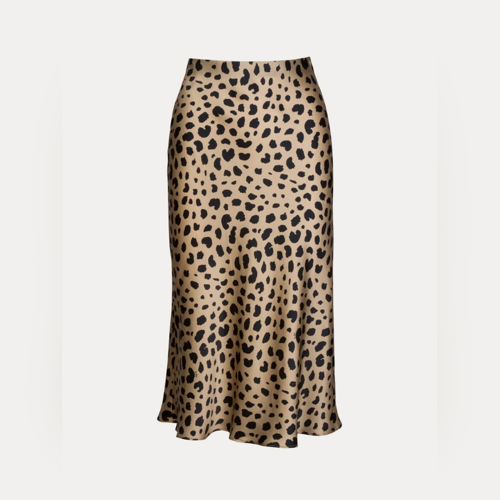 LAST CHANCE Leopard print Naomi silk skirt